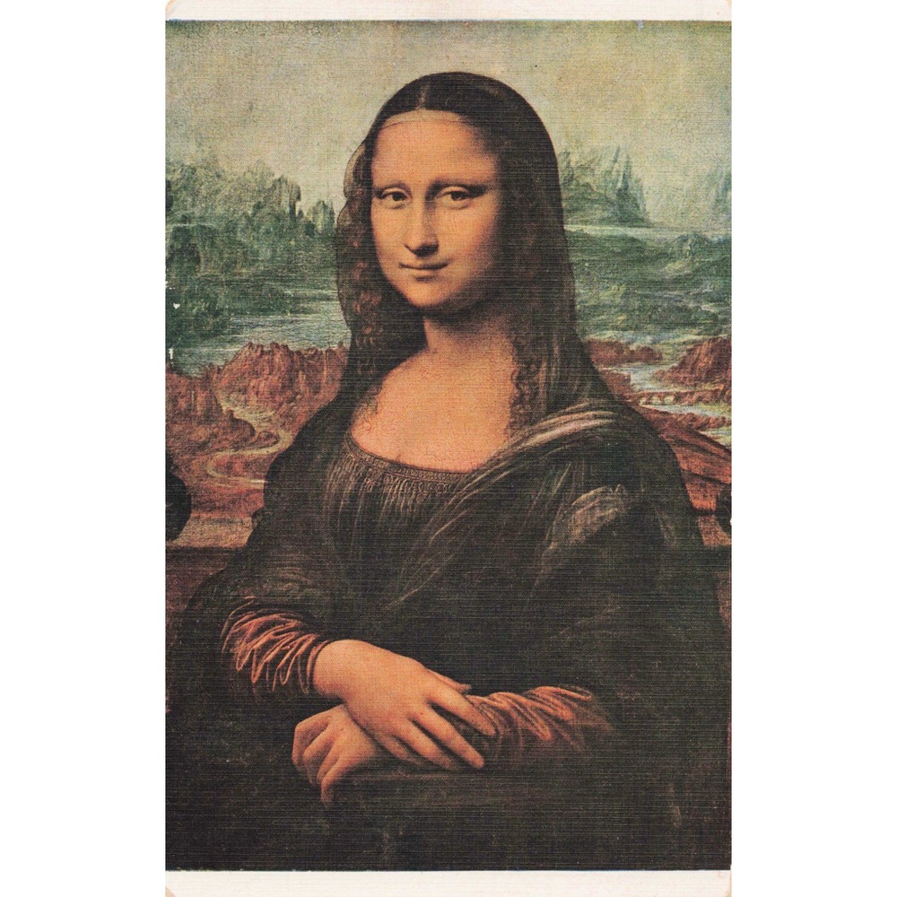 Mona Lisa La Gioconda Leonardo da Vinci Louvre Paris France Lapina Art Postcard - Picture 1 of 2